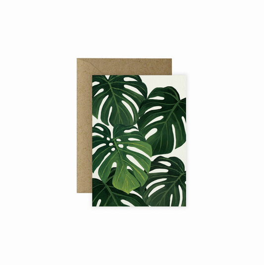 Monstera Mini Greeting Card | Everyday Love Friendship