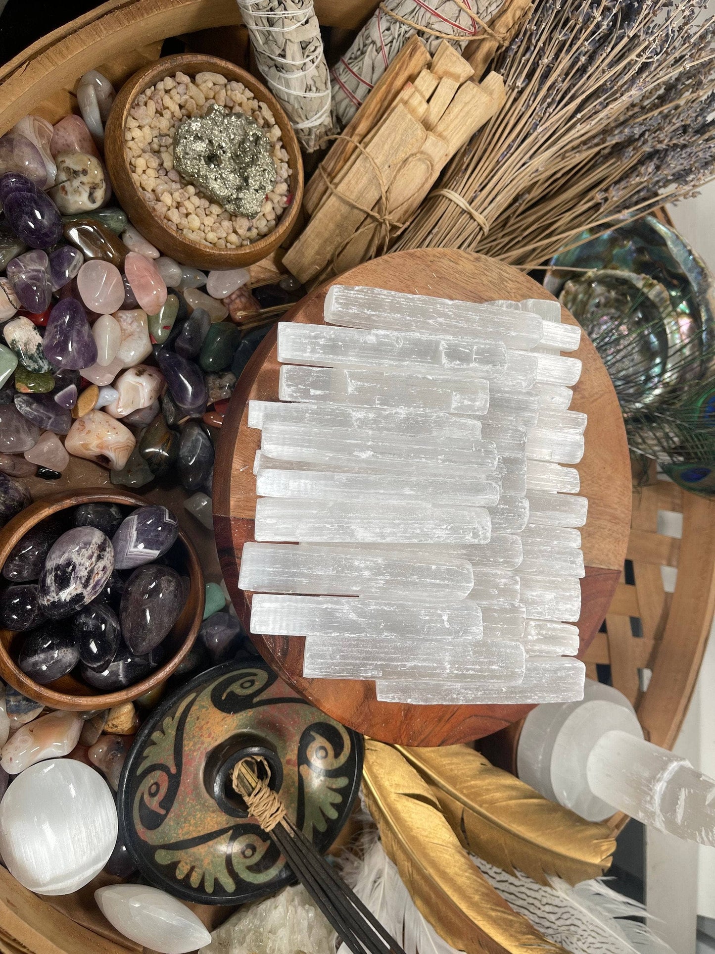4-Inch Raw Selenite Wand