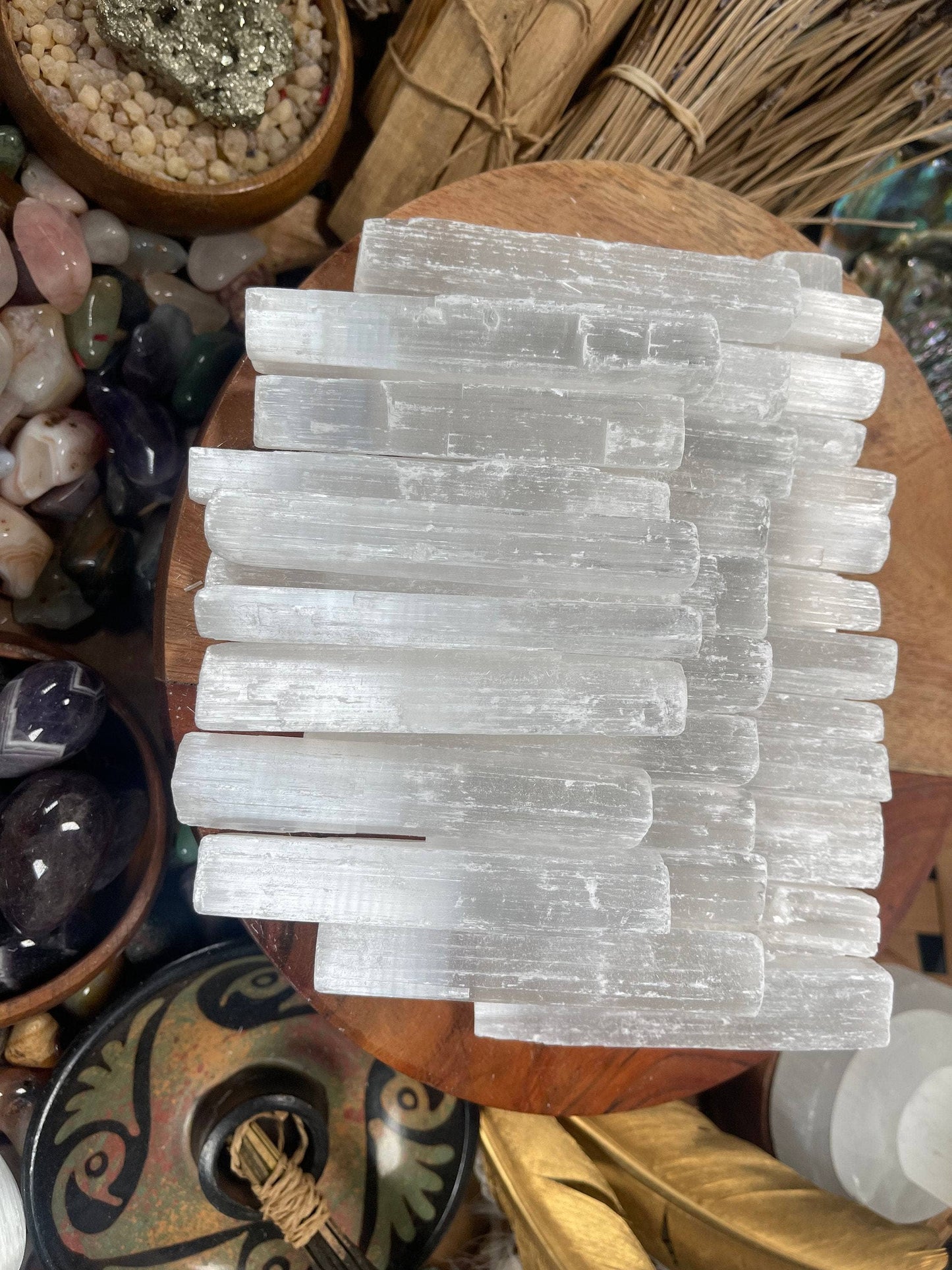4-Inch Raw Selenite Wand