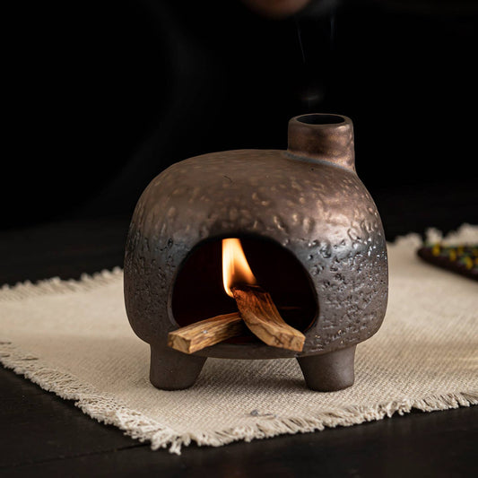 Little Golden House Fireplace: Golden Fireplace