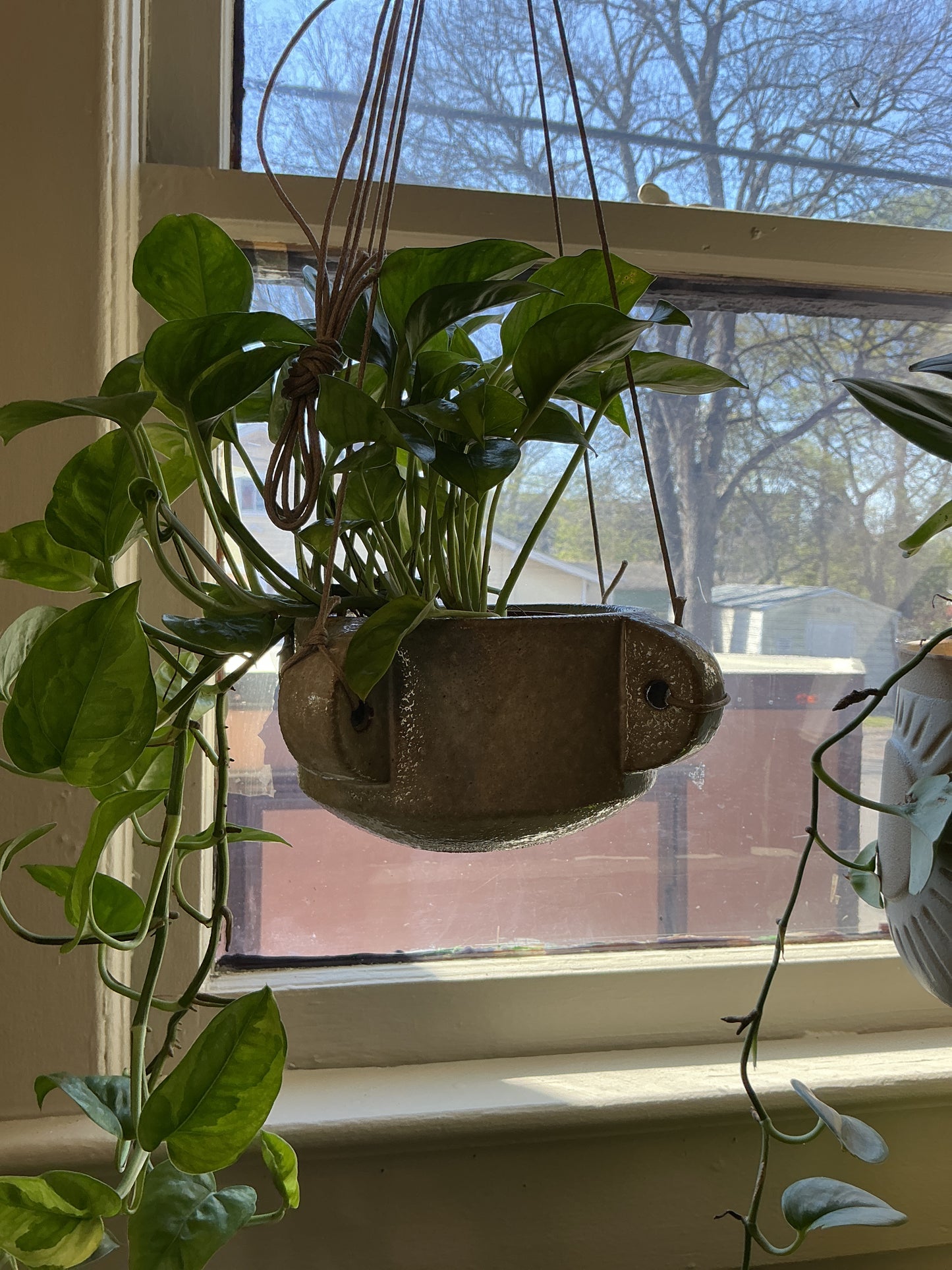 Hanging Glazed Planter