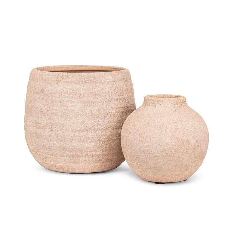 Coarse Texture Planter-5"H: Bronze