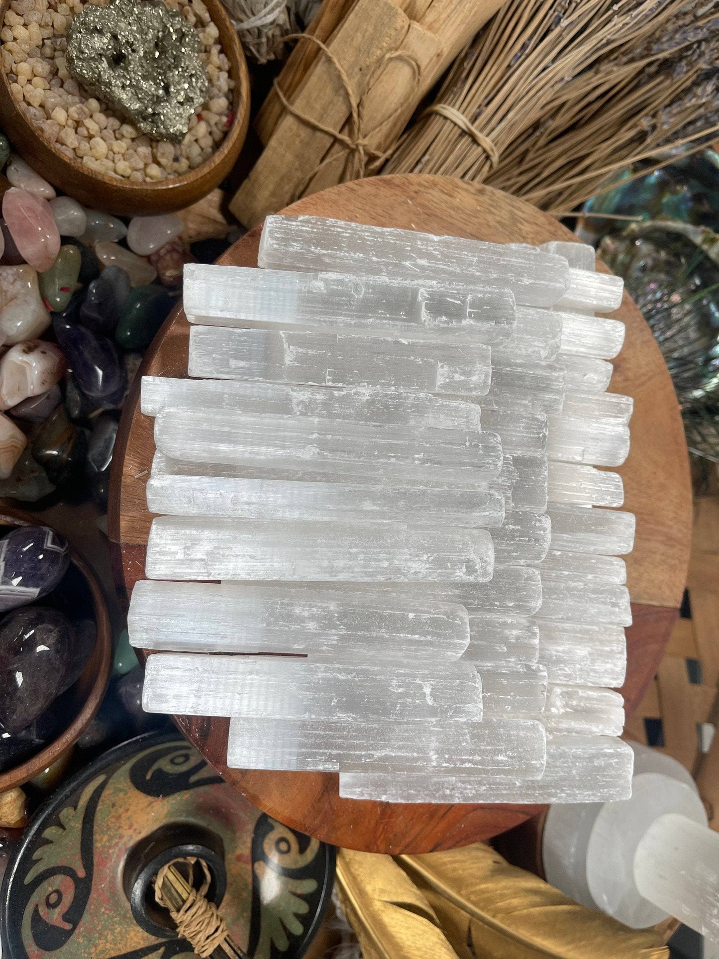 4-Inch Raw Selenite Wand