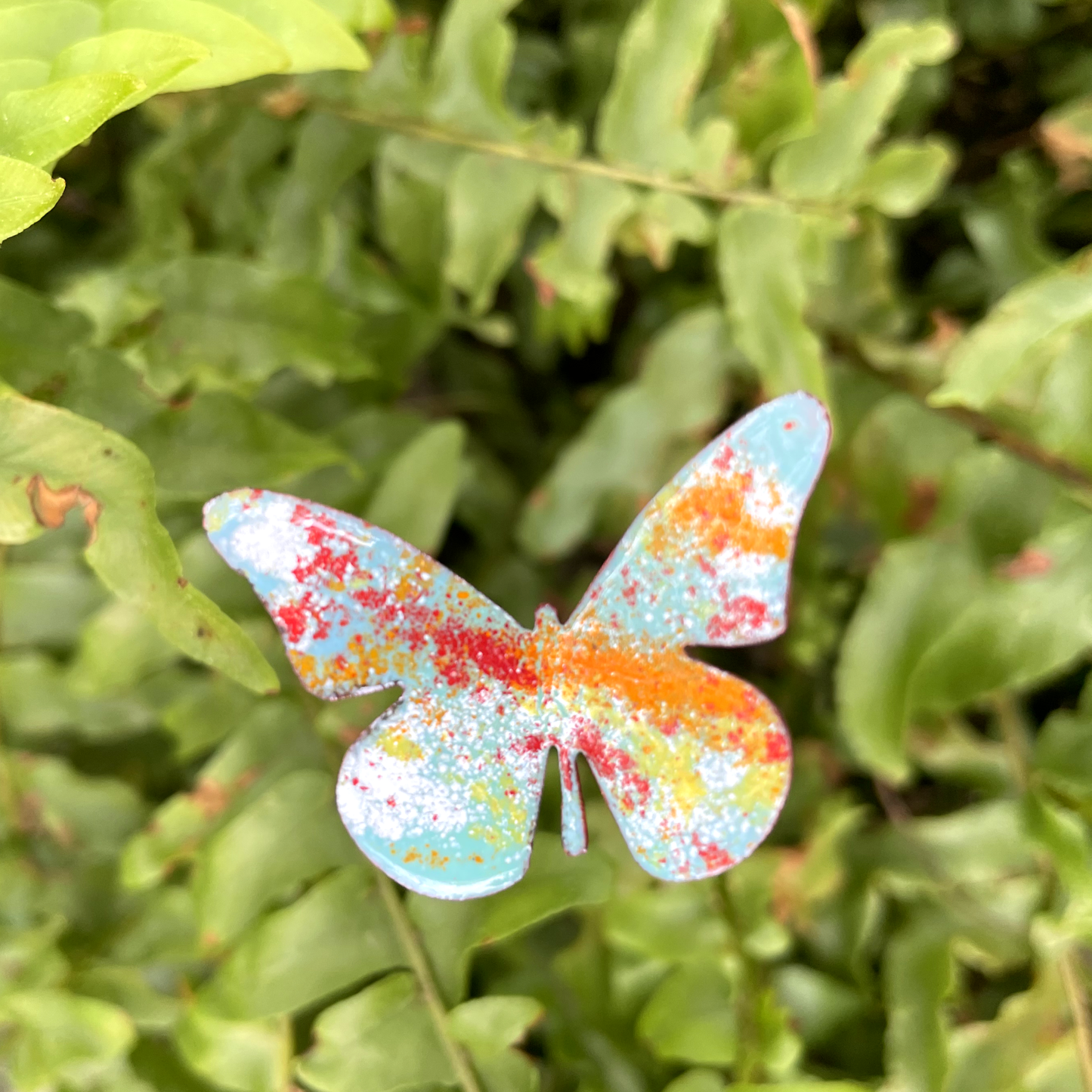 Small Copper Enamel Butterflies
