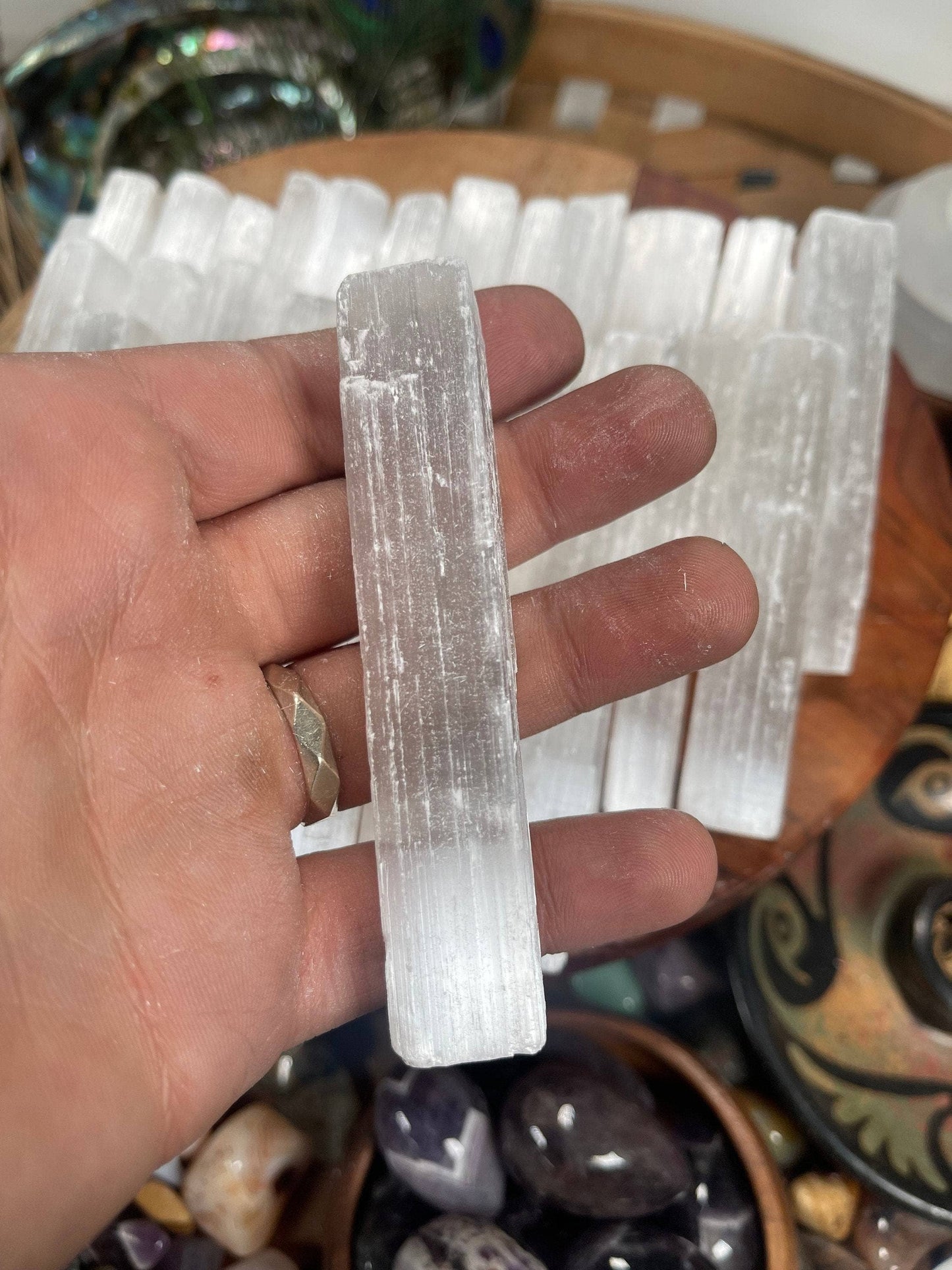 4-Inch Raw Selenite Wand