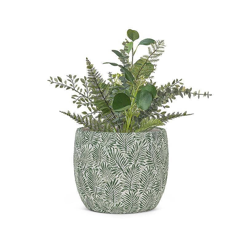 Green Leaf Planter: Small (5"D)