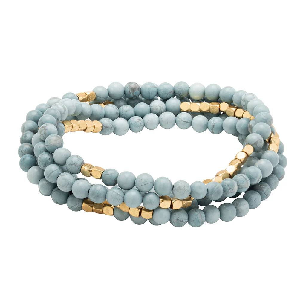 Stone Wrap Blue Howlite - Stone of Harmony