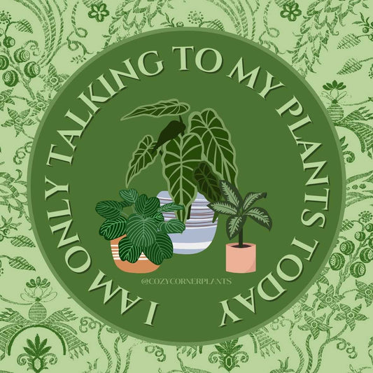 Sticker - I am only Talking to my Plants Today