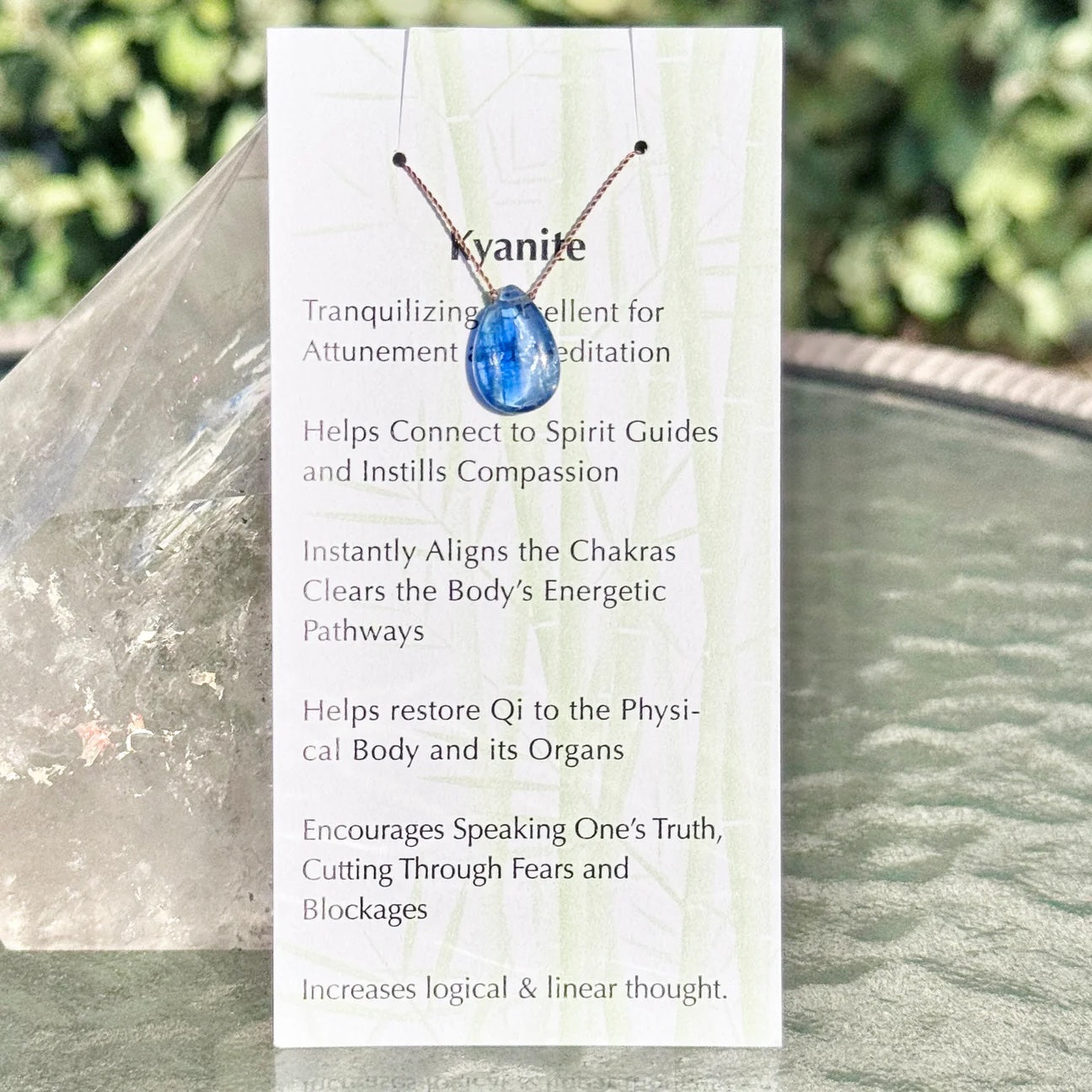 Kyanite Drop Pendent Necklace