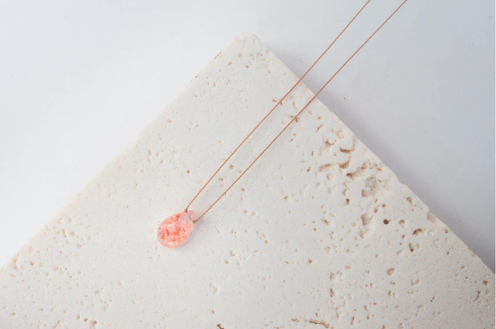 Sunstone Drop Pendent Necklace