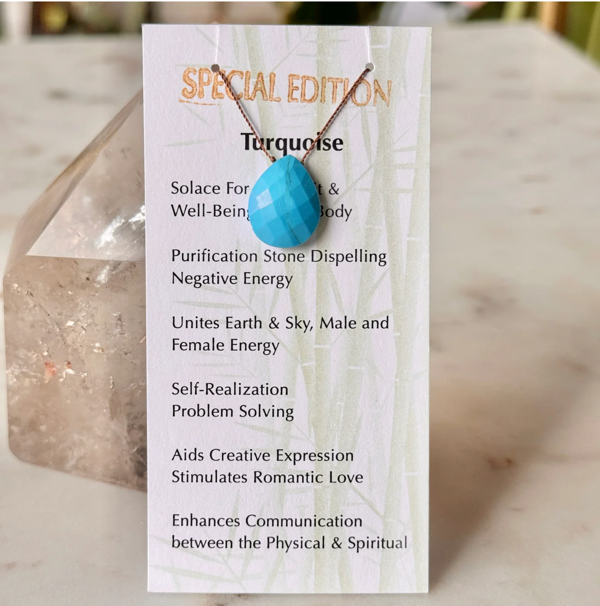 Turquoise Drop Pendent Necklace