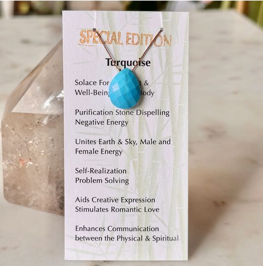 Turquoise Drop Pendent Necklace
