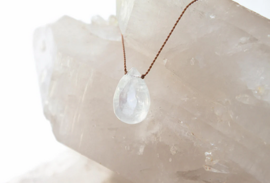 Moonstone Drop Pendent Necklace