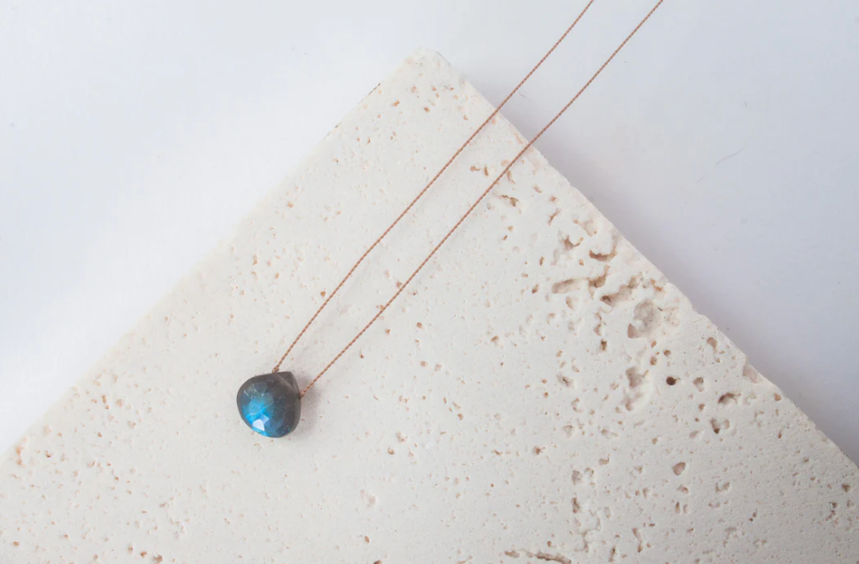 Labradorite Drop Pendent Necklace