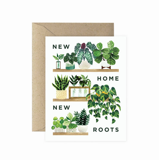New Home New Roots Greeting Card | Housewarming