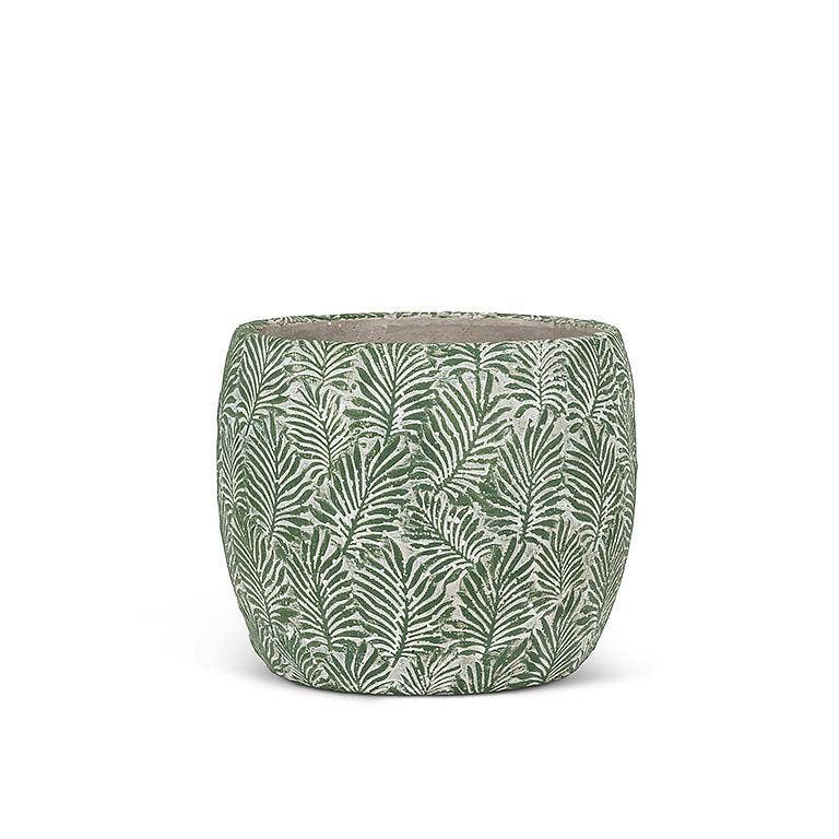 Green Leaf Planter: Small (5"D)