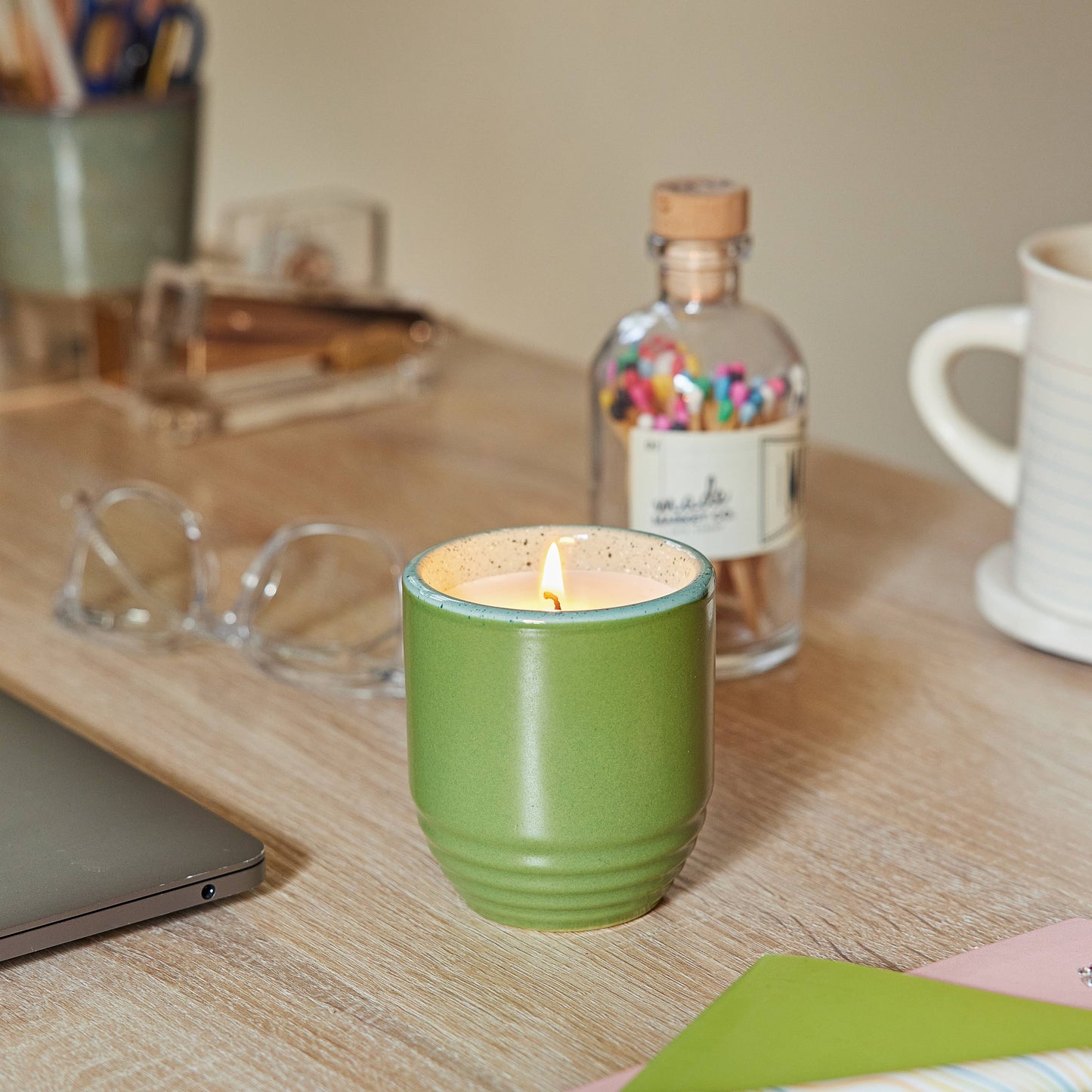 Garden Vibes Candle/Planter 2-in-1: Last Light (Cintronella) - Marigold