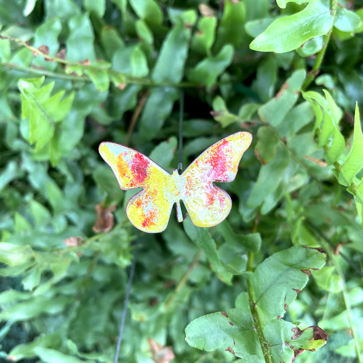 Small Copper Enamel Butterflies