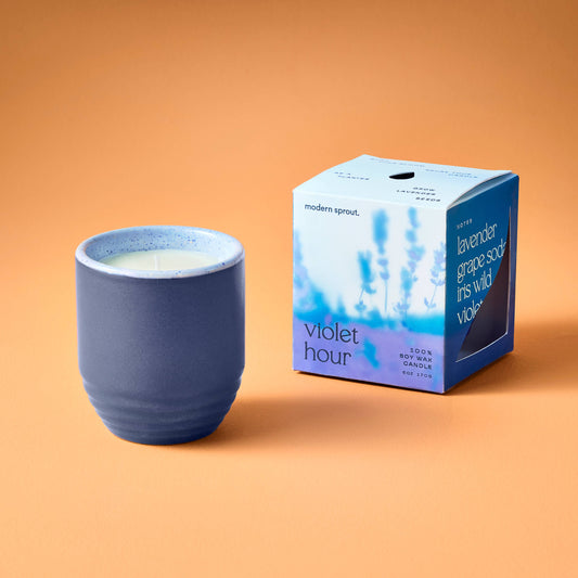 Garden Vibes Candle/Planter 2-in-1: Violet Hour - Lavender