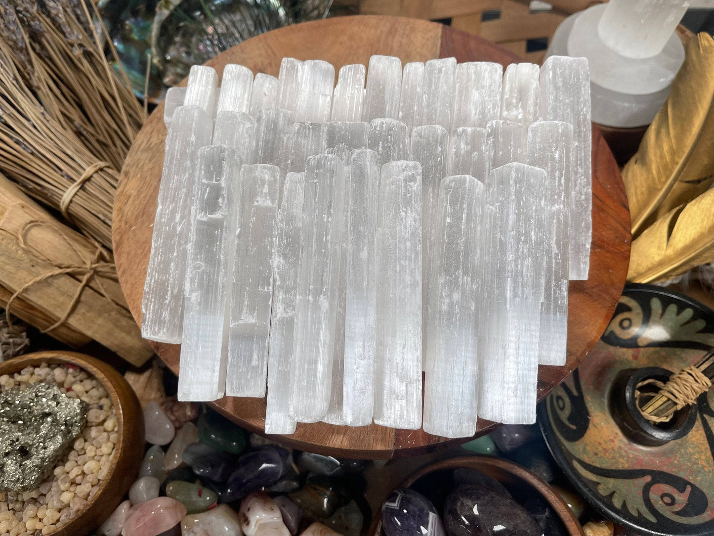 4-Inch Raw Selenite Wand