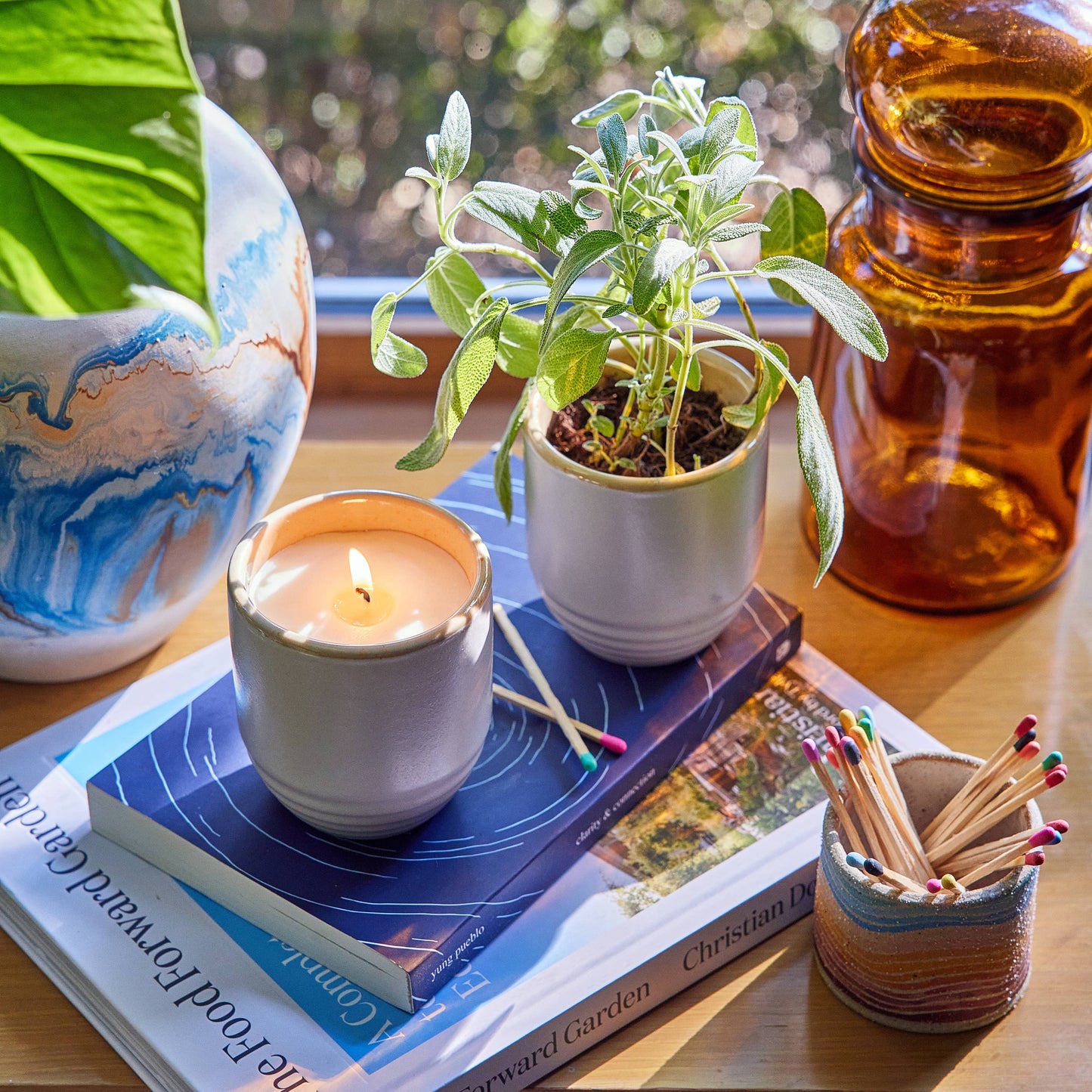 Garden Vibes Candle/Planter 2-in-1: In the Weeds - Mint